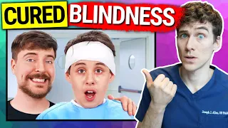 Eye Doctor Reacts to MrBeast Cures Blindness