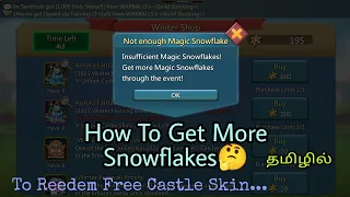 How To Get More Snowflakes | Lords Mobile | Tamil | #gaming #game #lordsmobile #தமிழ் #Igg #freeskin