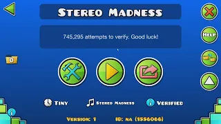 Geometry Dash Stereo Madness Verified (Extreme Demon)