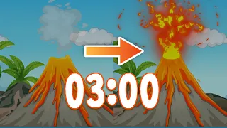 3 Minute Timer VOLCANO 🌋 🔥