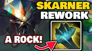 Check out the New Skarner, he now has a Rock! | Skarner Jungle Rework Gameplay S14