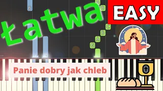 🎹 Panie dobry jak chleb - Piano Tutorial (łatwa wersja) 🎵 NUTY W OPISIE 🎼