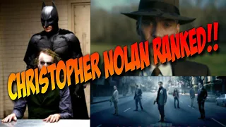 All Christopher Nolan Films Ranked!!