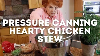 Pressure Canning Hearty Chicken Stew