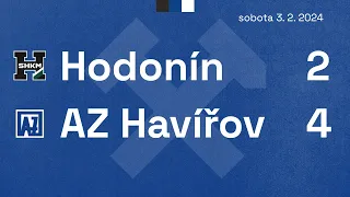 Sestřih gólů AZetu z utkání Hodonín - AZ Havířov (3.2.2024, 2:4)