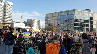 Berlin Alexanderplatz Corona Demonstration 25.10.2020