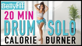 20 min | Drum Solo | Belly dance Calorie Burner | Fitness Workout!