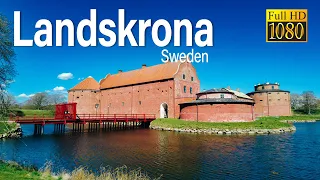 Landskrona Travel Walk, Sweden 🇸🇪  - 4K HDR Walking Tour (▶6min) | Walk around Sweden #18