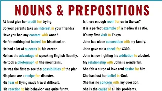 100+ Super Easy Examples of Nouns and Prepositions in English