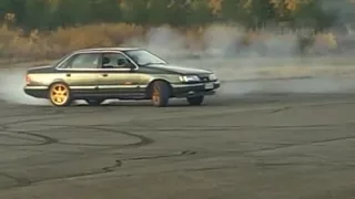 Ford Scorpio Cosworth burnout - Let's Burn Some Rubber!