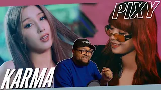 PIXY 'KARMA' MV REACTION | LOLA TRYING TO TAKE OVER 🧎🏽‍♂️