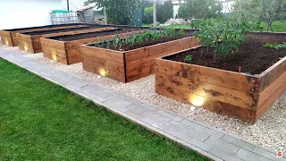 Beautiful DIY Raised Garden Bed Build  -  How to Build a RAISED BED  ,Backyard Gardening