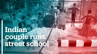 Indian couple runs street school for poor students