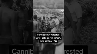 cannibals are arrest after eating a policeman new guinea 1959