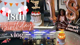 18TH BIRTHDAY VLOG | opening PRESENTS, my FIRST concert & BEST chocolate cake!!!