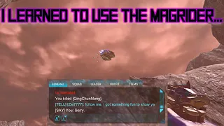 Learning to use the Magrider helped me get 100 vehicle kills | Vanu Summer Fun (Planetside 2)