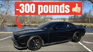 HOW TO MAKE YOUR CAR LIGHTER *WEIGHT REDUCTION ON DODGE CHALLENGER/CHARGER