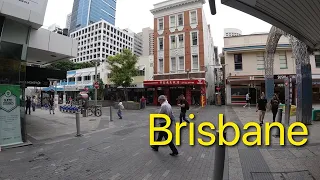 Walking around brisbane city australia