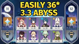 How to Easily Beat Spiral Abyss 3.3 with F2P & 4 Star Only - Tips, Strategy, Guide (Genshin Impact)