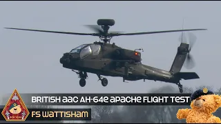 LET'S RIDE! BRITISH ARMY AIR CORPS AH-64E APACHE ATTACK HELICOPTER FLIGHT TEST • FS WATTISHAM