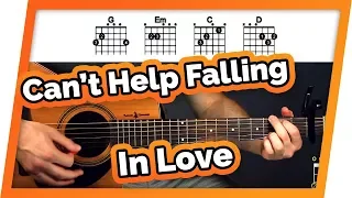 Can't Help Falling In Love With You Guitar Tutorial (Elvis Presley) Easy Chords Guitar Lesson