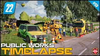 🚧 Levelling Ground For New Train Loading Platform/Hub ⭐ FS22 City Public Works Timelapse