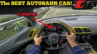 2024 AUDI R8 PERFORMANCE on Autobahn! 100-200 200-250