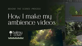 How I make my ambience videos | Behind the scenes of "Gentle Forest Sunshower": a peek at my process