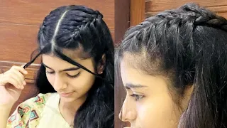 2 sided french braid hairstyle #sidebraid #french #hairstyletutorial #braidstylist #sidebraid