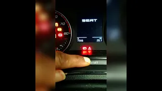 How to reset service message and inspection on a SEAT Arona/Leon/Ateca