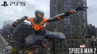 Marvel Spidermen 2 (PS5) Miles Brooklyn 2099 Suit Free Roam Gameplay (4K HDR + RAY TRACING)