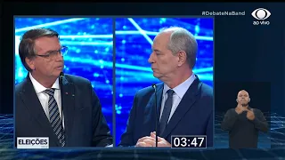 Candidato Ciro Gomes pergunta a Bolsonaro sobre fome no Brasil 28/08/2022 21:44:53