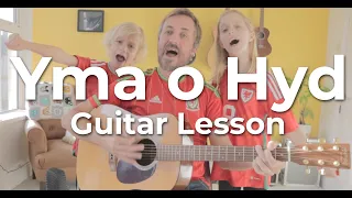 Learn how To Play Yma o Hyd by Daffyd Iwan | Guitar Lesson | Wales Official World Cup 2022 Song