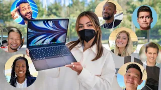 YouTubers React to M2 MacBook Air + WWDC 22 Vlog!