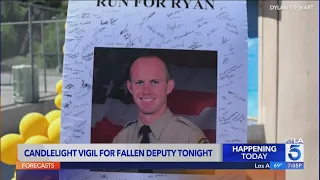 Candlelight vigil being held for slain L.A. County Sheriff's Deputy