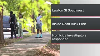 Homicide investigation at Dean Rusk Park Atlanta