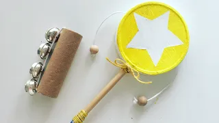 INSTRUMENTOS MUSICALES con material reciclado | Música infantil | Manualidad fácil para niños