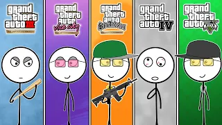 GTA vs GTA Gamers (BESTS: GTA 3 → GTA 5)