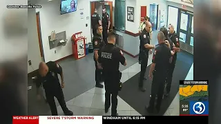 Officer's gun goes off during arrest