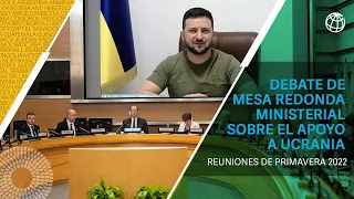 Debate de mesa redonda ministerial sobre el apoyo a Ucrania | Reuniones de Primavera 2022