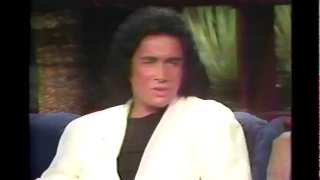 1988 KISS TV Interview Gene Simmons & Paul Stanley on The Late Show starring Ross Shafer