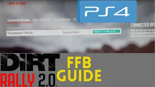 dirt rally 2.0 (ps4) : T300rs wheel and ffb settings