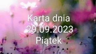 Tarot 😘Karta dnia 29.09.2023😘 Piątek😘 Wszystkie znaki zodiaku😘