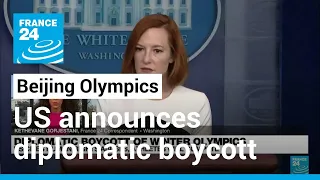 US announces diplomatic boycott of Beijing Winter Olympics but will send athletes • FRANCE 24