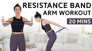 Resistance Band Arm Workout - Triceps, Biceps, Shoulders