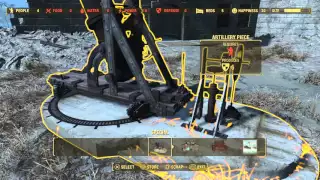 Fallout 4 quest OLDGUNS  build and assign artillery at the castle