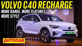 2023 Volvo C40 Recharge - Funky new electric crossover coming soon | Walkaround | Autocar India