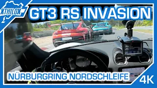 PORSCHE 992 GT3 RS Invasion - Funlap in my 718 GT4 MR on NÜRBURGRING NORDSCHLEIFE BTG [4K]