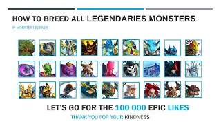 Monster Legends How To Breed All Legendaries Monsters In Monster Legends Gameplay 2021