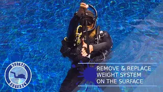 How to Remove and Replace Scuba Diving Weight Belt (on the Surface) 🤿 PADI Divemaster Skill Circuit